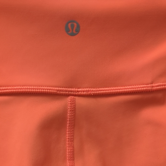 Lululemon Athletica Orange High-Waist Leggings - Picture 4 of 9